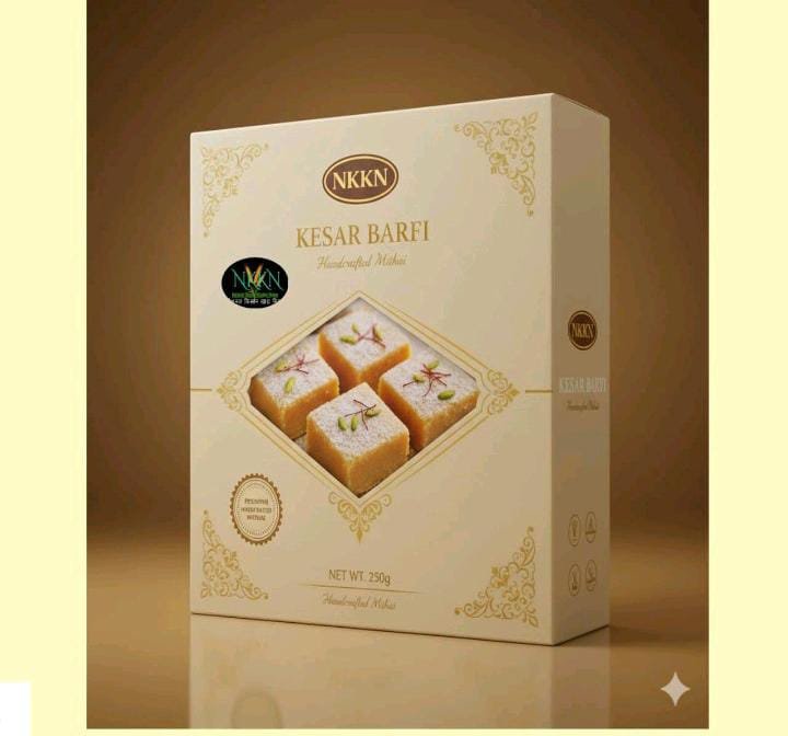 Keshar Barfi A Golden Legacy of Taste Tradition and Wellness by NKKN