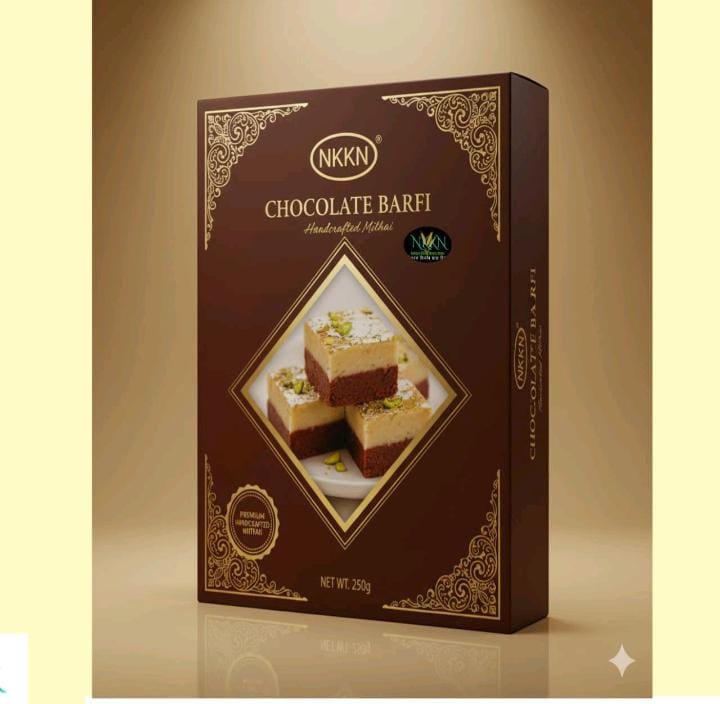 Chocolate Barfi A Modern Twist to Traditional Sweetness by NKKN