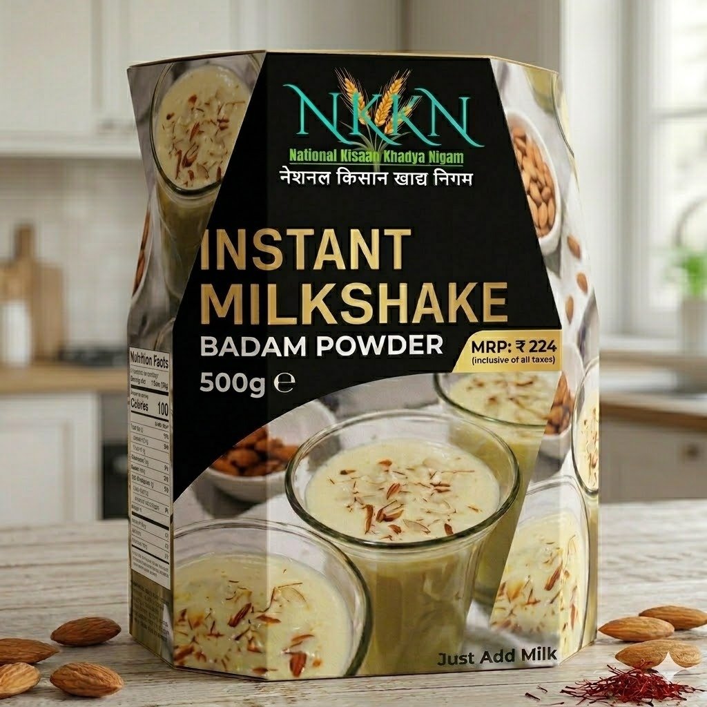 You are currently viewing NKKN Instant Badam Milkshake Powder – A Delicious and Nutritious Almond Delight